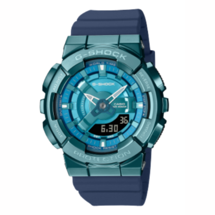 Casio G-Shock Women GM-S110LB-2A Navy Blue Resin Band Sports Watch